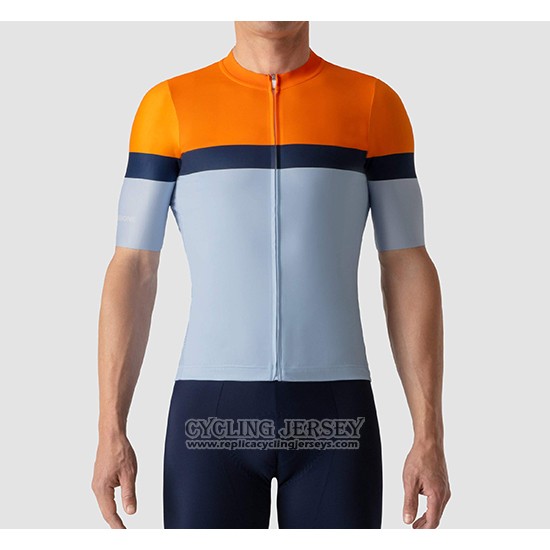 2019 Cycling Jersey La Passione Orange Blue Short Sleeve And Bib Short